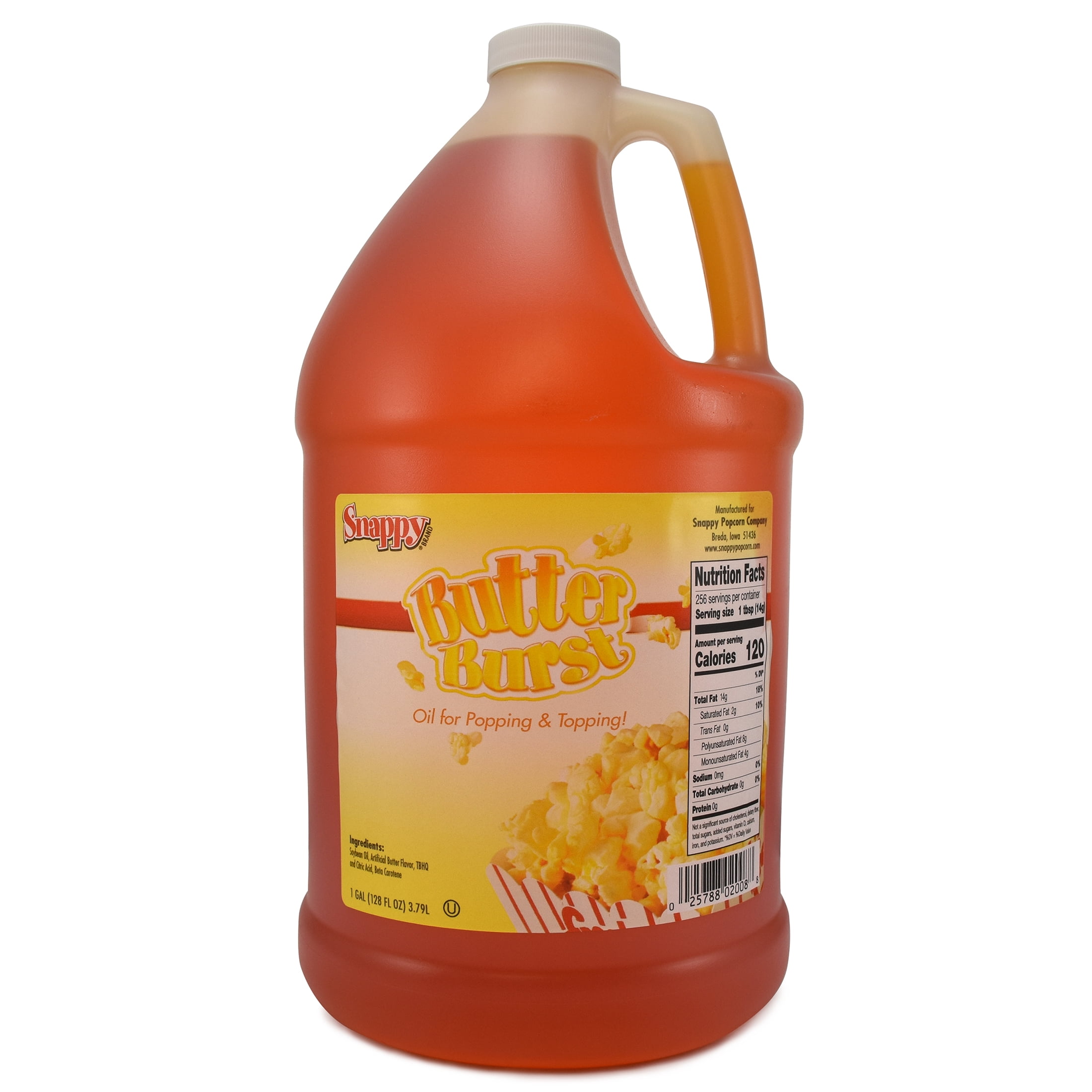Snappy Butter Burst Popcorn Oil for Popping and Popcorn Topping, 12.5 lb Snappy Yellow Popcorn Kernels for Popping, Buttery Flavored Popcorn Theater Salt