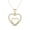 Yellow Gold, variant on Amorette 18k White Gold Plated Pendant Necklace with Simulated Diamonds Gift for Women