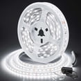 thumbnail image 2 of DAYBETTER 40ft White LED Strip Lights, 6500K Bright Daylight White Dimmable LED Strip Lights, App & 3-Button Control, Flexible Indoor LED Lighting for Kitchen Cabinets, Bedroom, Home Decoration, 2 of 6