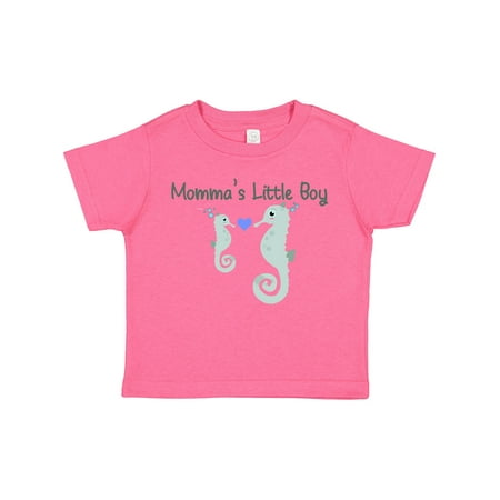 

Inktastic Seahorse (momma s Little Boy) Gift Toddler Boy Girl T-Shirt