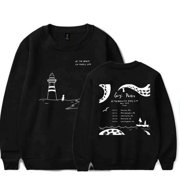 Gigi Perez Merch At The Beach In Every Life Crewneck Sweatshirts Cosplay Women Men Fashion Long Sleeve Stylish Y2K Design Top