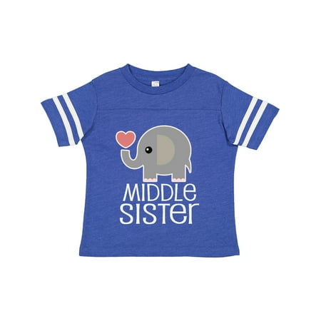 

Inktastic Middle Sister Outfit Gift Toddler Toddler Girl T-Shirt