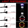 thumbnail image 3 of 7 pulgadas Negro remoto RGB LED Halo faros para Wrangler Hi/lo Beam Feliz Sencillez, 3 of 5