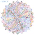 thumbnail image 1 of Evjurcn 126 Pzas de Cuadrados de Tela de Algodón para Acolchar 5x5 Pulgadas Paquete Encantador con Bordes Ondulados Tela Suave para Acolchar Sobras Florales para Coser Patchwork DIY, 1 of 1