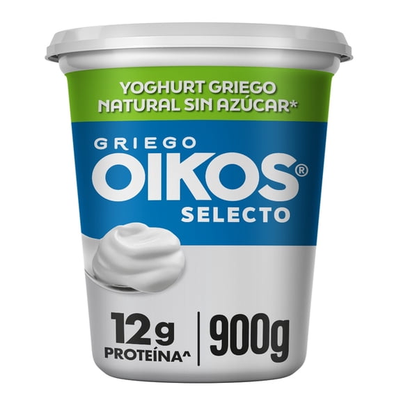 Yogurt Griego Oikos Selecto Natural Proteína Sin Azúcar Añadida 900 g
