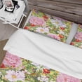 thumbnail image 4 of Designart 'Pink Botanical Meadow' Abstract Duvet Cover Set, 4 of 4