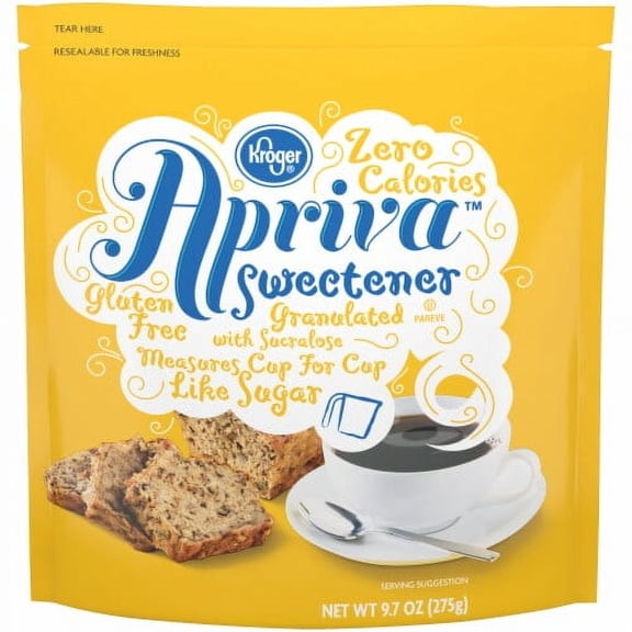 KR Apriva With Sucralose Zero Calorie Sweetener 9.7 oz - Pack of 2