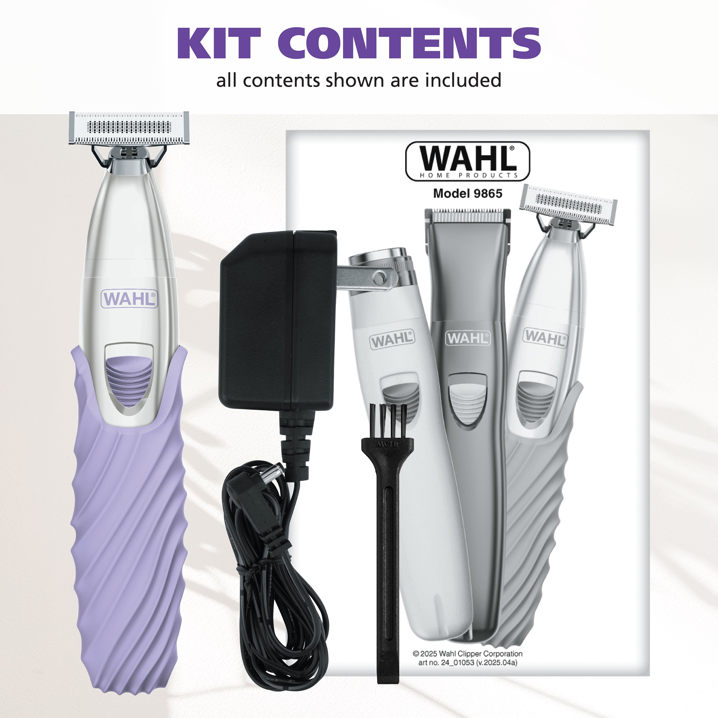 Wahl Be Radiant Cordless Rechargeable Bikini Trimmer for Women with Everlast Blades 3027039