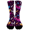 thumbnail image 4 of CYSFASHION Carnival No Show Socks Womens Knit Everyday Wool Soft Ankle Unisex Cozy Socks Navy, 4 of 5
