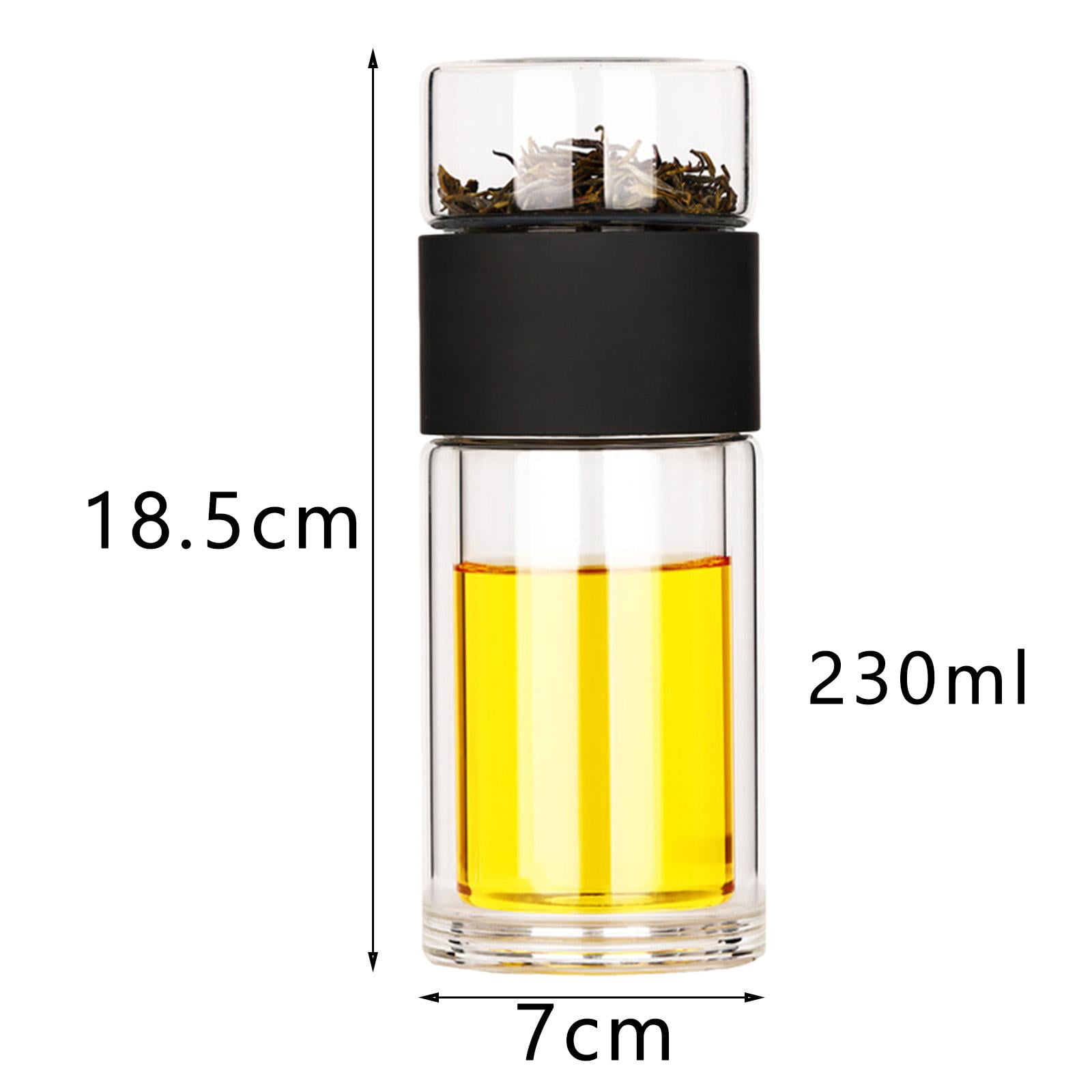 Tea Tumbler With Infuser Double Wall Glass Travel Tea Mug With Magnetic  Infuser For Loose Leaf Tea And Fruit Tea Water Bottle