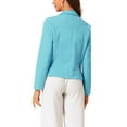 thumbnail image 3 of INSPIRE CHIC Business Blazer for Women's Work Office Open Front Casual Dressy Suit Jackets XS Light Blue, 3 of 6