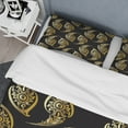 thumbnail image 4 of Designart 'Golden Luxury Peacock Feathers' Modern & Contemporary Duvet Cover Set, 4 of 4