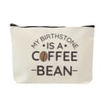 thumbnail image 1 of Ofertas Únicas 1 Pc Bolsa de Maquillaje de Café Duradera Beige de Lona, 1 of 5