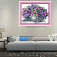 thumbnail image 2 of veasfak 11CT 57x43cm Stamped Cross Stitch s Pre-Printed Pattern - Lavender Vase, 2 of 9