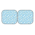 thumbnail image 7 of Balery 2 Piece Blue Popcorn Car Windshield Sun Shade|Foldable Front Windshield Shade for Car Front Window for Most Sedans SUV Truck-Small, 7 of 7
