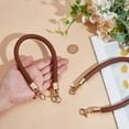 thumbnail image 4 of 2 Pcs PU Leather Bag Straps Handbag Shoulder Strap Replacement Brown Leather Handbag Handles with Metal Buckles for DIY Bag Handle Replacement Accessories 40.2cm, 4 of 8