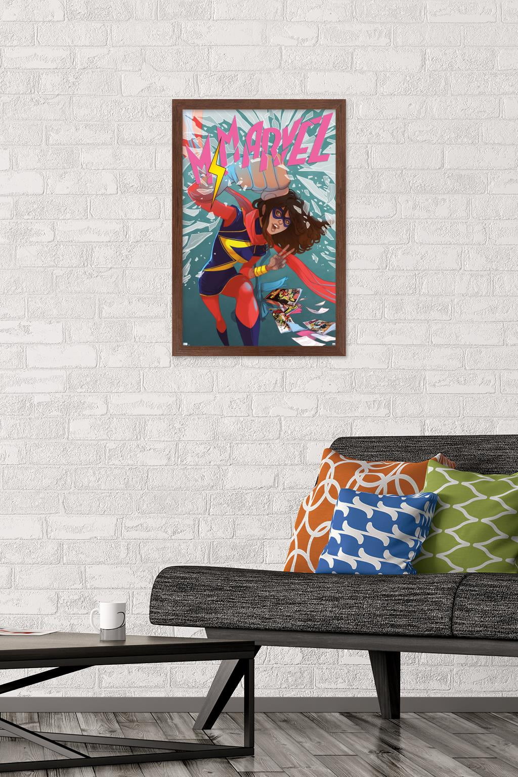 Marvel Comics - Ms. Marvel - Ms. Marvel #13 Wall Poster, 14.725" x 22.375", Framed