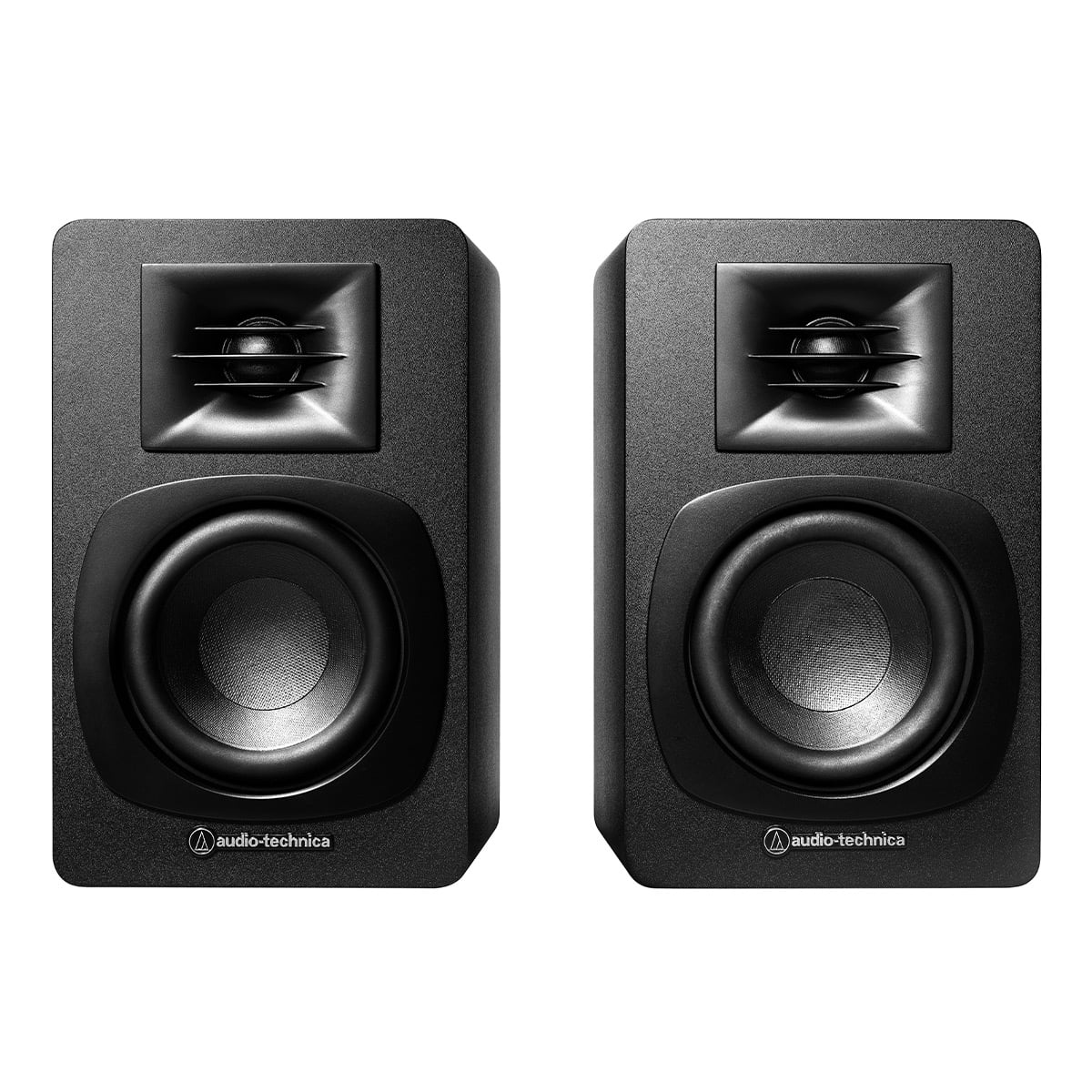 Audio-Technica AT-SP3X Powered Bookshelf Speakers - Pair (Black)
