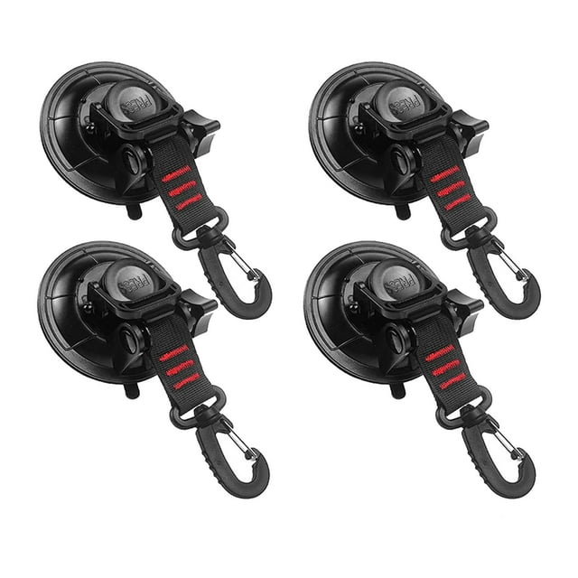 Ventosas De Alta Resistencia DYNWAVEMX 4 Piezas Con Ganchos Para Acampar
