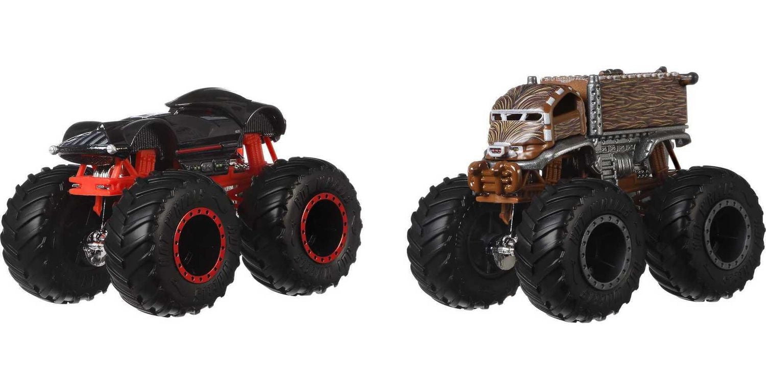 Hot Wheels Monster Trucks Demolition Doubles, Set of 2 Toy Trucks (Styles May Vary), Ages 3-7