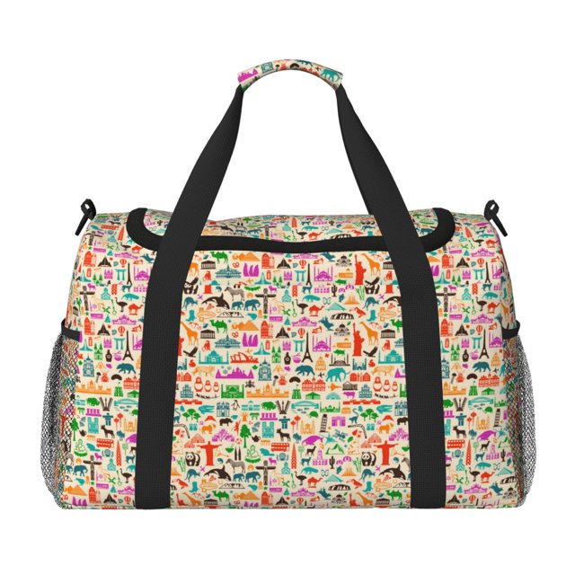 Balery Travel Bolsa de Gimnasio para Mujeres, Bolsa de Viaje con Bolsillo Húmedo, Bolsa de Fin de Semana para Mujeres, Bolsa de Viaje Resistente al Agua