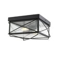 thumbnail image 3 of 2616-PBK-Millennium Lighting-Robinson - 2 Light Outdoor Flush Mount-7.5 Inches Tall and 13.5 Inches Wide-Powder Coat Black Finish, 3 of 3