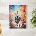 thumbnail image 2 of Hello 2025 French Bulldog Celebrates Happy New Year Firework Balloon Vertical Matte Canvas Poster Dog Lover Gifts Wall Art Home Decor - 02024, 2 of 5