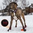 thumbnail image 5 of FLYSTAR Zapatos para perros medianos y grandes, impermeables, lluvia, nieve, antideslizantes, botas para perros para invierno, reflectantes, ajustables, cálidos, protectores de patas para caminar, cor, 5 of 5