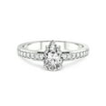thumbnail image 3 of 5 Carat IGI Certified Pear Shape Lab Grown Diamond Engagement Ring | 14K White Gold |Charm Of Love Eternity Diamond Ring | FG-VS1-VS2 Quality Friendly Diamonds, 3 of 4