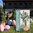 thumbnail image 6 of TONGYIJIA Easter Garden Flag, 12x18 Inch Linen Outdoor Decor, Spring Bunny Courtyard Decoration for Yard Porch, Holiday Seasonal Banner, 6 of 6