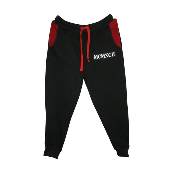 Men's Fleece Jogger W/ Pockets (S, Black)