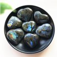 thumbnail image 4 of Labradorite Heart Crystal, 2-3 Inch Natural Moonstone Palm Stone for Meditation, Chakra Balancing & Diy Pendant, Iridescent Heart-Shaped Worry Stone, Unique Home & , 1Pc Natural Moonstone Rough Stone, 4 of 7