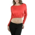 thumbnail image 5 of ToBeInStyle Women's Long Sleeve Cropped Sweater, 5 of 27