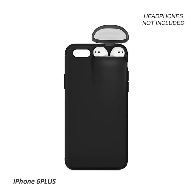 Reemplazo de la caja del soporte del auricular de la cubierta protectora de los auriculares inalámbricos del teléfono para el iPhone 6 más Monstrate EL4374-12B