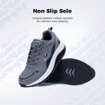 thumbnail image 5 of JOYFON Arch Support Men Walking Shoes Plantar Fasciitis Shoes Orthotic Tennis Sneakers for Foot Pain Relief Greyblack Size 10, 5 of 7