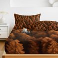 thumbnail image 6 of Twin Sze Fitted Sheet Set - Burnt Orange Forest 2 Piece Bedding Sets 16" Deep Pocket Fitted Sheet with 1 Pillowcase, Modern Pine Trees Mysterious Art Brushed Microfiber Hotel Luxury Bed Sheets, 6 of 9