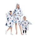 thumbnail image 1 of Wearable Blanket Hoodie for Adults Sherpa All Patterns Oversized Sweatshirt Blanket with Pockets, 1 of 6