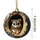 thumbnail image 2 of Adorno Navideño Ovalado de Animales, Colgante Acrílico | Decoración de Animales Del Bosque, Recuerdo | Decoración Navideña - Cld250923001C, 2 of 2