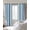 SkyBlue, variant on Blue Teal Striped Blackout Curtains for Bedroom/Living Room, Thermal Insulated Kitchen Curtains, Farmhouse Stripes Modern Art Grommet Darkening Window Treatment Drapes 27.5"x39"x2