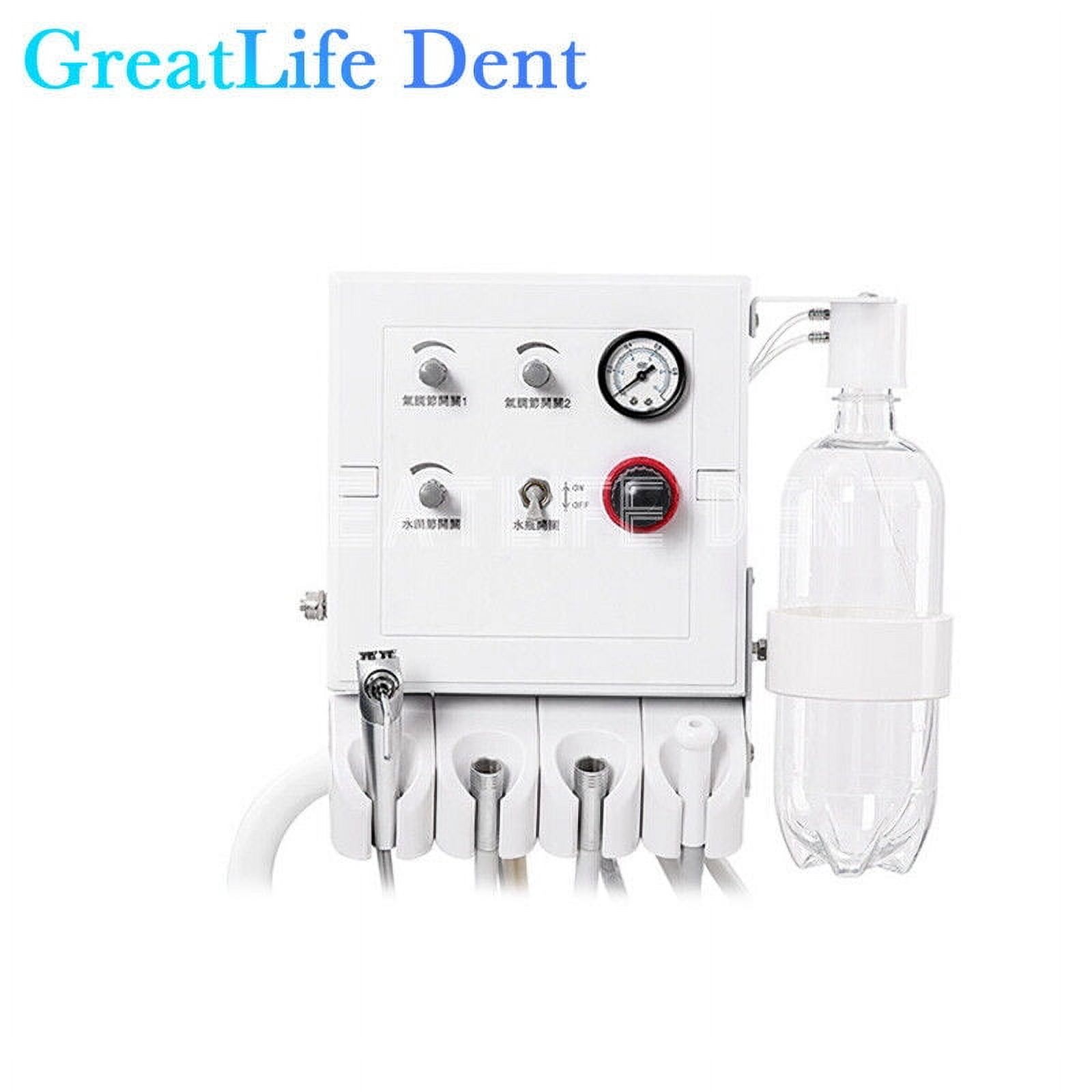 GreatLife Dent USA Stock PORTABLE DENTAL FOLDING CHAIR LED LIGHT+TURBINE+DENTIST STOOL