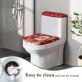 thumbnail image 5 of HELLHERO Christmas Calf Snowflake Lid Cover Set for Toilet & 2 Piece Bathroom Toilet Cover Set & Adjustable for Household, 5 of 8