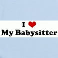 thumbnail image 2 of CafePress - I Love My Babysitter Infant Bodysuit - Baby Light Bodysuit, Size Newborn - 24 Months, 2 of 4