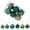 Green, variant on Maynos 12Pcs/set Mini Christmas Balls Ornaments, Small Shatterproof Christmas Baubles for Xmas Christmas Tree, Hanging Ball for Holiday Wedding Party Decoration