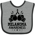 thumbnail image 3 of Inktastic Melanoma Awareness Skin Cancer Boys or Girls Baby Bib, 3 of 4