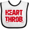 thumbnail image 3 of Inktastic Heart Throb (red) Boys or Girls Baby Bib, 3 of 4