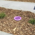 thumbnail image 3 of Premium USA Made 3" Inch Outdoor Reclaimed Water Purple - Round Flat Drain Grate Cover - Fits All 3" Inch Sewer & Drain Pipe/Fittings, Also Fits Triple Wall Pipe & Corrugated Landscape Pipe 3", 3 of 5