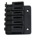 thumbnail image 4 of 6 String Guitar Fixed Saddle Bridge Hardtail Top Loader Iron Electric Guitar Saddle Bridge Replacement Black, 4 of 14