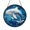 Acrylic 3.5 Inch, variant on Graceful Ocean Flying Fish Suncatcher Acrylic Round Panel Present Decor