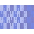 thumbnail image 1 of Ahgly Company Machine Washable Indoor Rectangle Transitional Jeans Blue Area Rugs, 5' x 7', 1 of 7