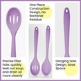 thumbnail image 4 of Mixing Spoons, Silicone Slotted Spoon, Silicone Spoons for Cooking, Serving Spoons for Mixing, Serving, Draining, Stirring, Dishwasher Safe, Heat-Resistant, Non Stick, 4 of 7